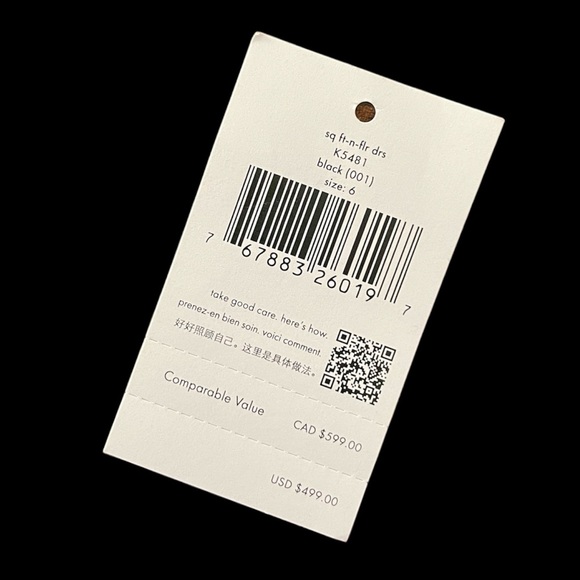 Black Sequin Kate Spade Dress with ADORABLE Bow Detail on Back-has POCKETS! - Picture 7 of 7